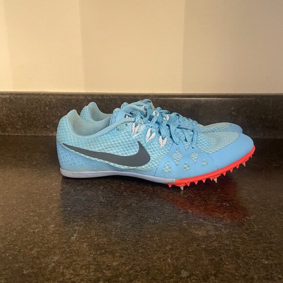 Nike Blue and Red Athletic Shoes spikes - Picture 2 of 9